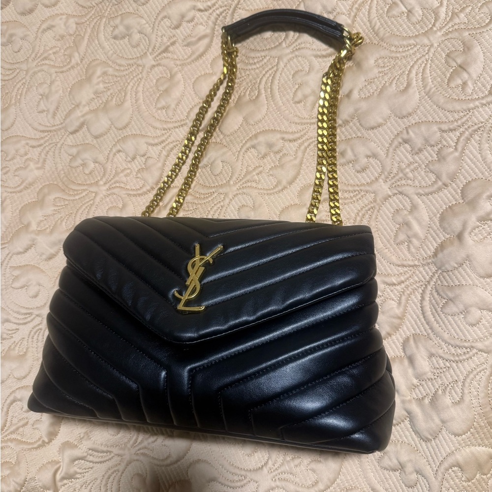 Yves Saint Laurent Black Quilted Leather Shoulder Bag